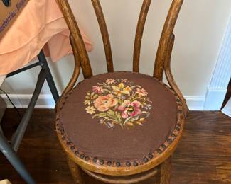 Needlepoint chair.