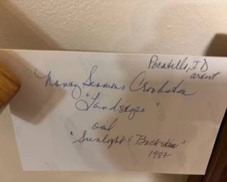 "Landscape" by Nancy Seamons Crookston.