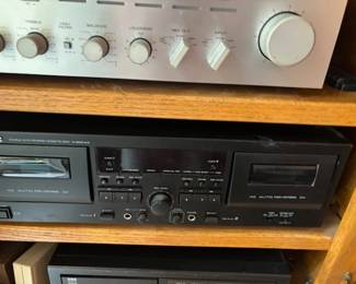 TEAC double auto-reverse cassette dock.