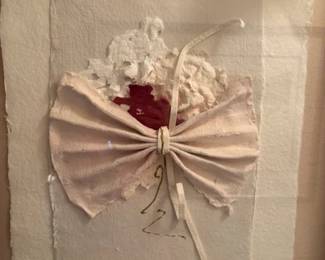 Original mixed media paper sculpture.
