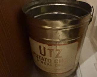 Utz potato chip tin.