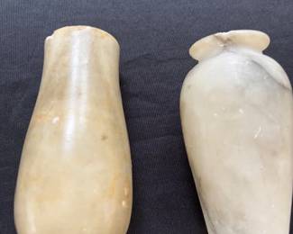 Alabaster vases.
