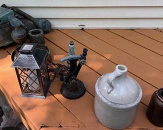 Lanterns and jugs.