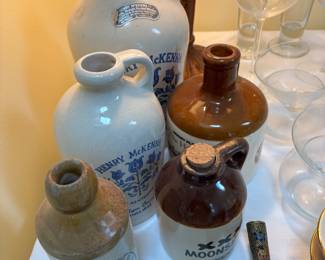 Assorted jugs.