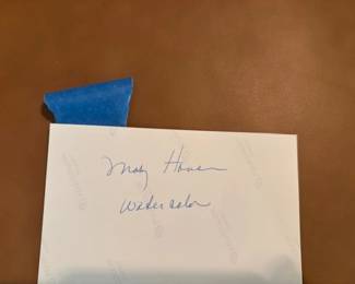 Watercolor by Mary Hous.