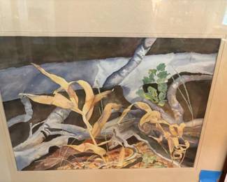 Watercolor by Mary Hous.