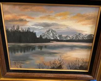 "Oil painting" by Audrey Hemitt.