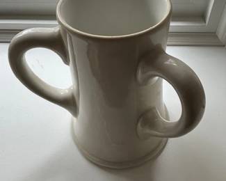 1984 wallace berrie & co. applause two-handle beer mug.