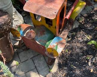 Amazing collection of metal garden art.