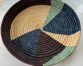 Vintage handmade basket by Kazi.