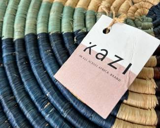 Vintage handmade basket by Kazi.