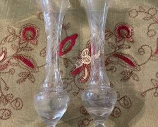 Pair of glass vases.