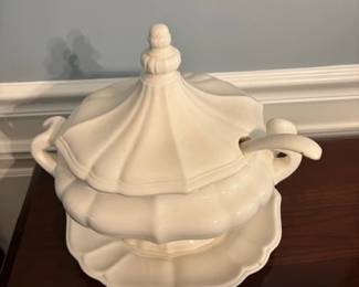 Ironstone soup tureen.