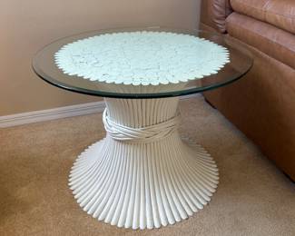 2nd Glass Top Side Table