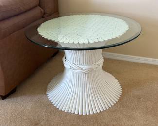 Glass Top Side Table
