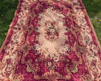 VIntage Rug, French Tapestry 