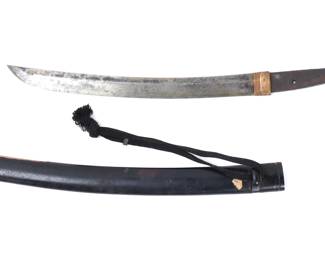 Lot 54 Japanese Wakizashi Sword w Scabbard Signed