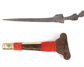 Lot 35 Majapahit Keris with Wood Metal Scabbard