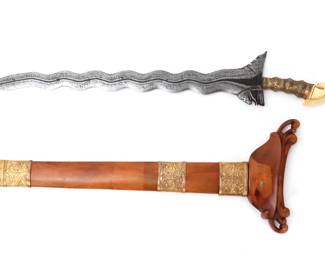 Lot 68 Nice Filipino Moro Kris Scabbard