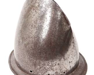 Lot 117 Scarce High Comb Cabasset Helmet, Spanish 16th C.