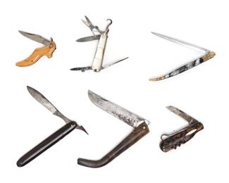 Lot 26 Collection of Six Folding Knives