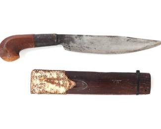 Lot 81 20th C. Visayan Plamingku Dagger w Scabbard