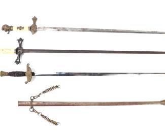 Lot 11 Lot of Three Masonic Sword