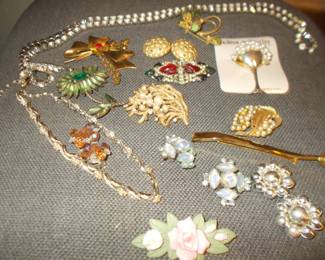 A bit of costume jewelry