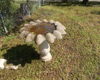 Large bird bath