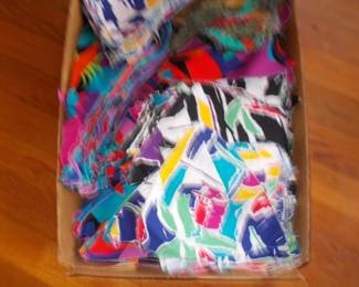 Large amount of pieces for a project quilt
