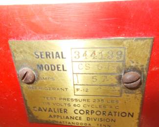 Coke box ID plate