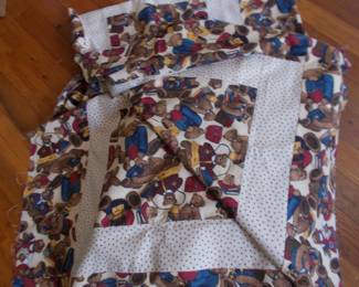 Finished child's quilt top