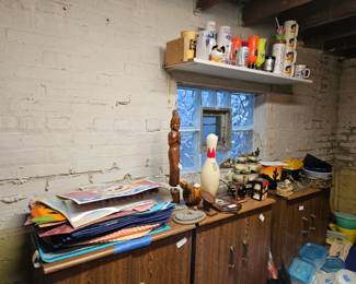 Placements, drinkware, media cabinets