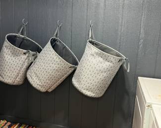 Don't you just love it when your laundry hampers match?! We do!..and now these barley used hampers are for sale