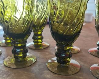 We have these olive gobbles (8) and their matching glasses