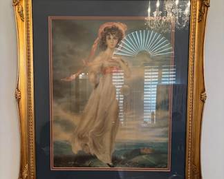 Pinky in antique frame