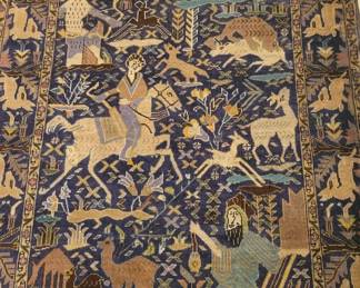 Baluchi pictorial rug, handmade rug