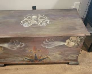 Artist painted chest