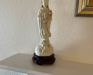$300 Chinese Blanc De Chine Porcelain Figure