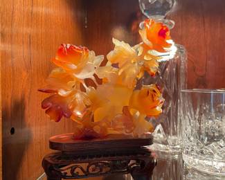 $400. Magnificent carved floral agate.