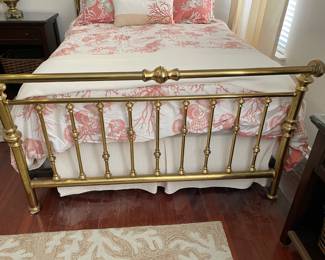 $500. Charles P. Roger queen size brass bed