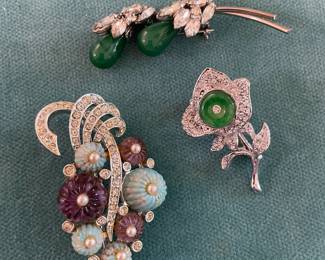 Costume with jade and stones