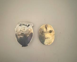 $300. Zuni “mudhead”  Ring signed Augustine & Rosalie Pinto, sterling. - pin/pendent $60