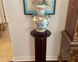 $500 Chinese Famille Verte ginger jar, from the Republic Period, reviving the Kangxi style