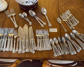 $150 double set of Towel stainless flatware