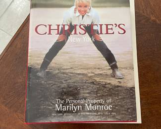 $100. Original Christie’s auction catalog for Marilyn Monroe