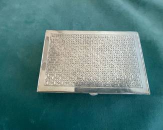 Egyptian Sterling, heavily etched box