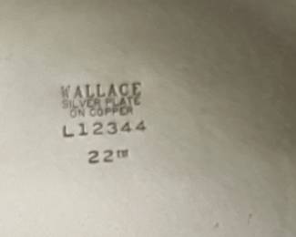 $250.  Antique Wallace large footed tray