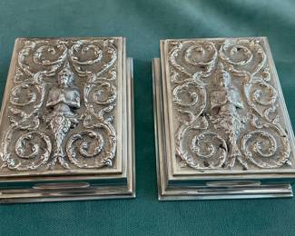 Two Sterling wood lined boxes