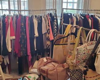 A Room Full of Women's Designer Clothes and Accessories!